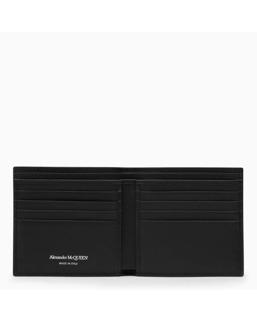 Alexander McQueen Alexander Mc Queen Black Studded Leather Wallet for men