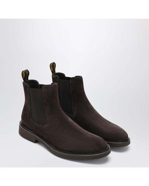 Doucal's Brown Suede Ankle Boots for men