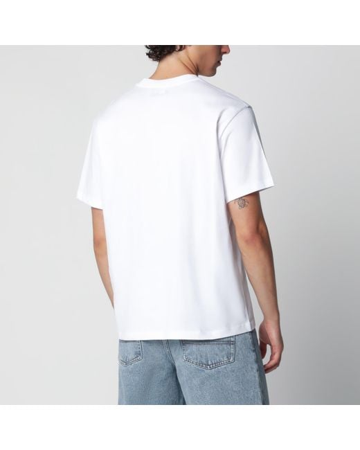 AMI White T-Shirt Ami De Coeur for men