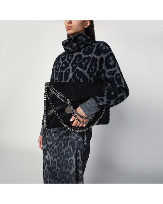 Stella McCartney Black Falabella Fold Over Bag