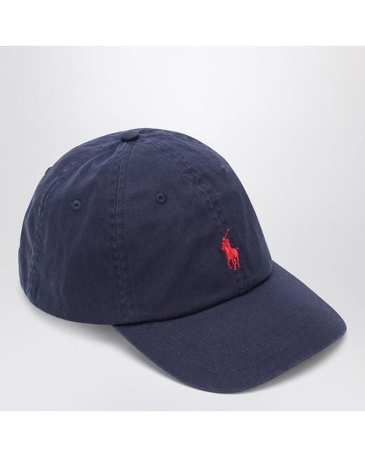 Polo Ralph Lauren Marineblaue Baseballkappe Mit Logo in Blue für Herren
