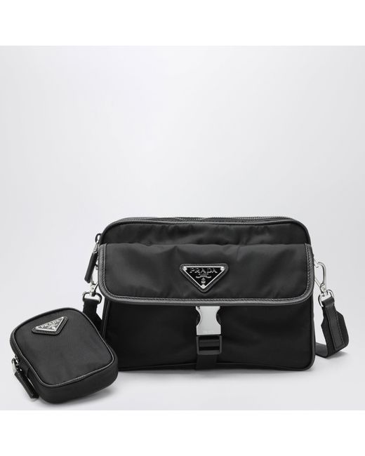 Prada Black Re-Nylon Cross-Body Bag for men