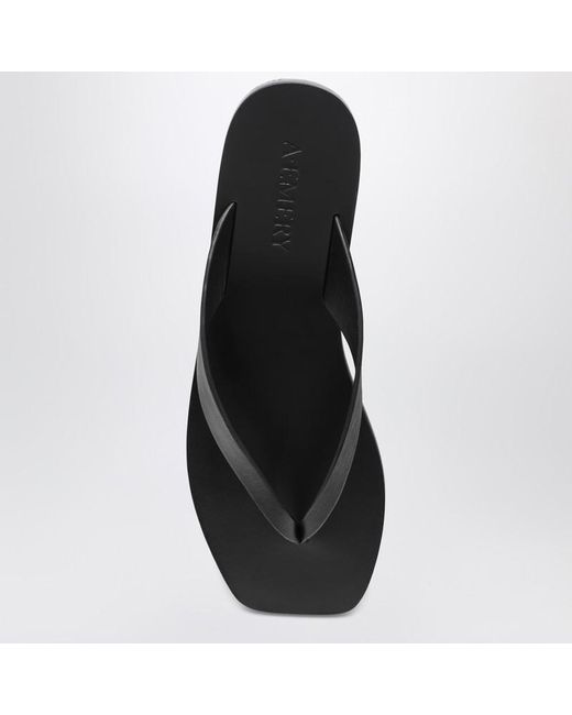 The kinto sandals neri in pelle di A.Emery in Black