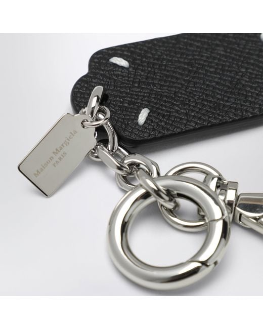 Maison Margiela White Double-Label Keychain for men