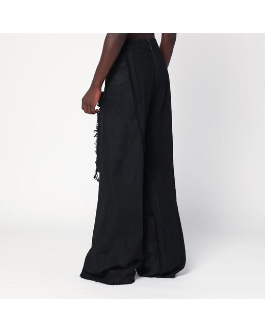 Pantalon Avec Des Franges Rick Owens pour homme en coloris Black