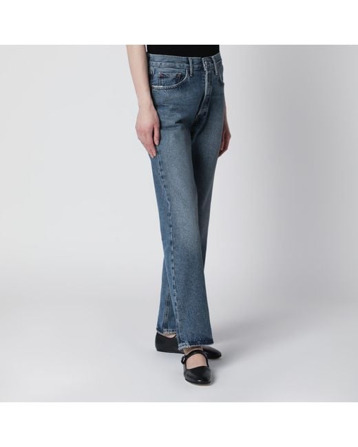Agolde Blue Lana Straight-Leg Jeans