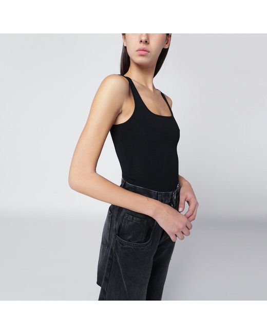 Entire studios Black Viscose Blend Top