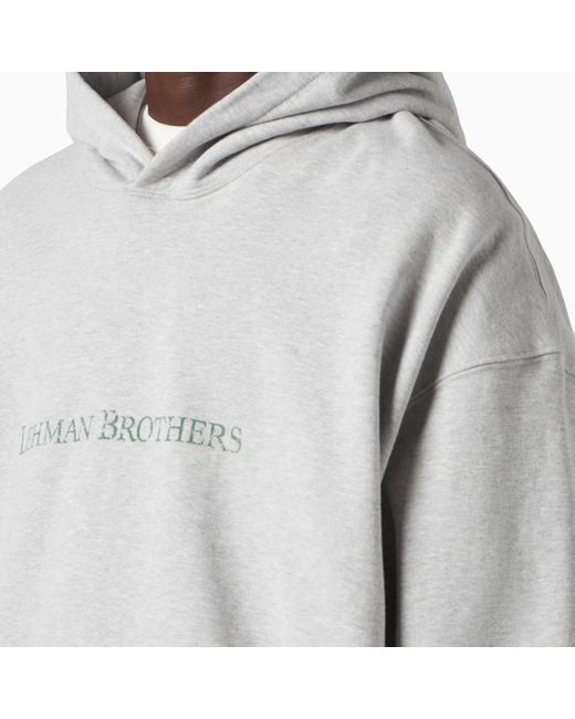 1989 STUDIO Gray Lehman Brothers Hoodie Oatmeal for men