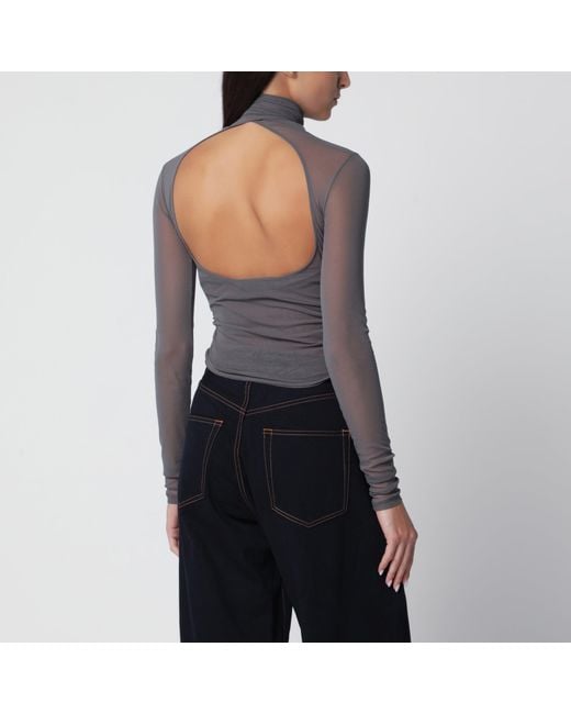 Lemaire Black Ballerina Top With Scarf