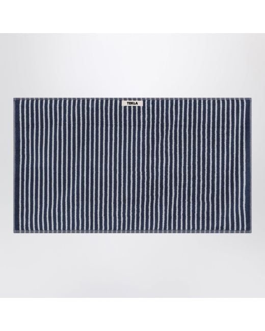 Tekla Blue Striped Beach Towel 50X90 for men
