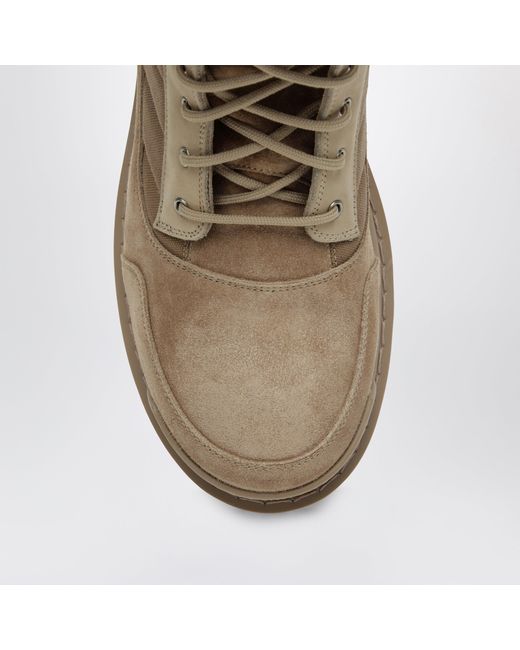 Balenciaga Brown Sand-Colored Nubuck Combat Strike Boots for men