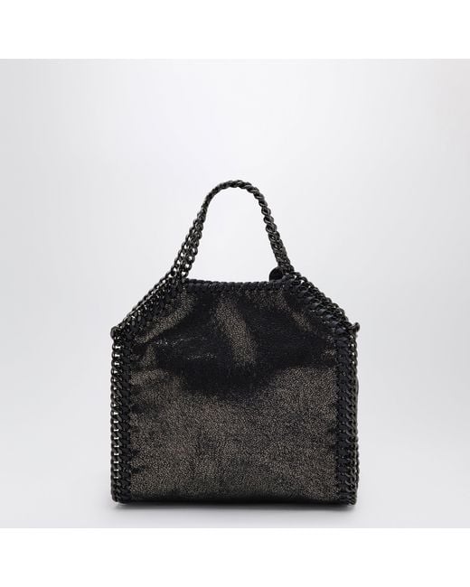 Stella McCartney Black Dark Micro Falabella Tote Bag