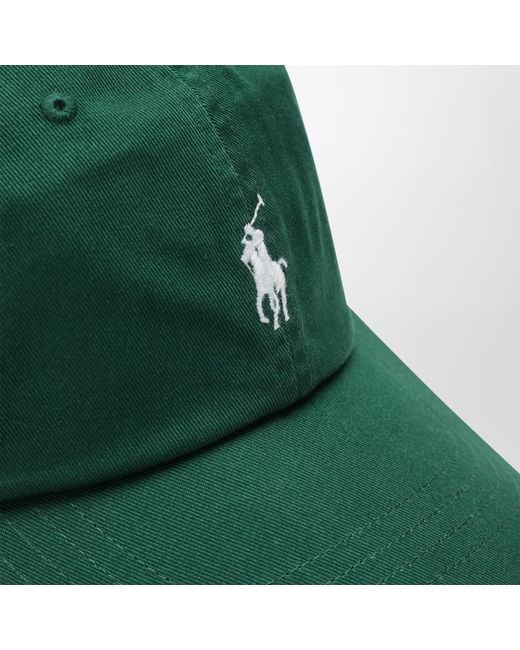 Polo Ralph Lauren Green Baseball Cap With Logo for men