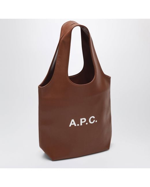 A.P.C. Brown Hazelnut Ninon Small Bag
