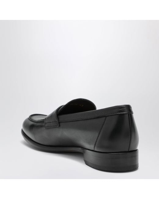 Doucal's Black Penny Loafer for men