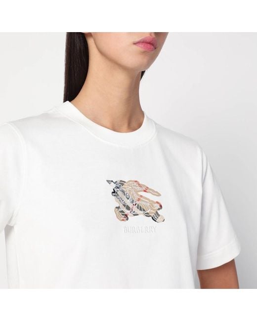 T-shirt bianca con ekd di Burberry in White