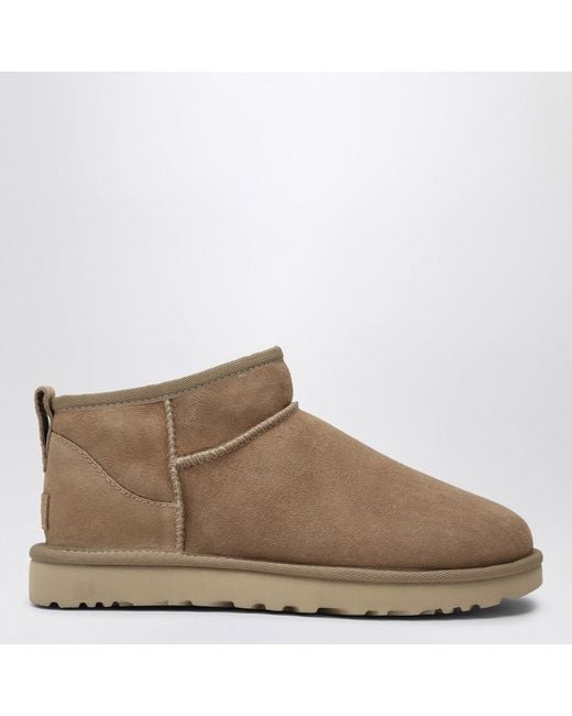 Ugg Brown Classic Ultra Mini Ankle Boots