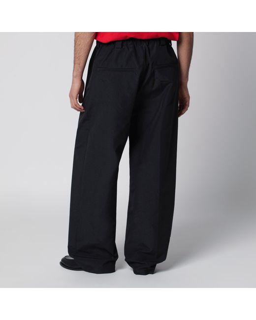 Willy Chavarria Black Cotton Trousers for men
