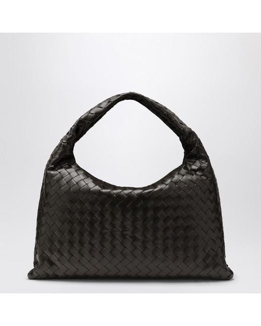 Borsa a spalla hop piccola fondant di Bottega Veneta in Black