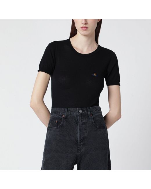 Vivienne Westwood Black Bea Cotton Top