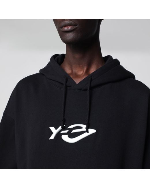 Y-3 Black Y-3 French Terry Hoodie for men
