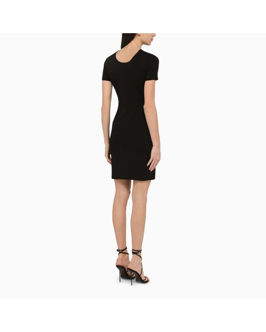DSquared² Black Viscose Mini Dress