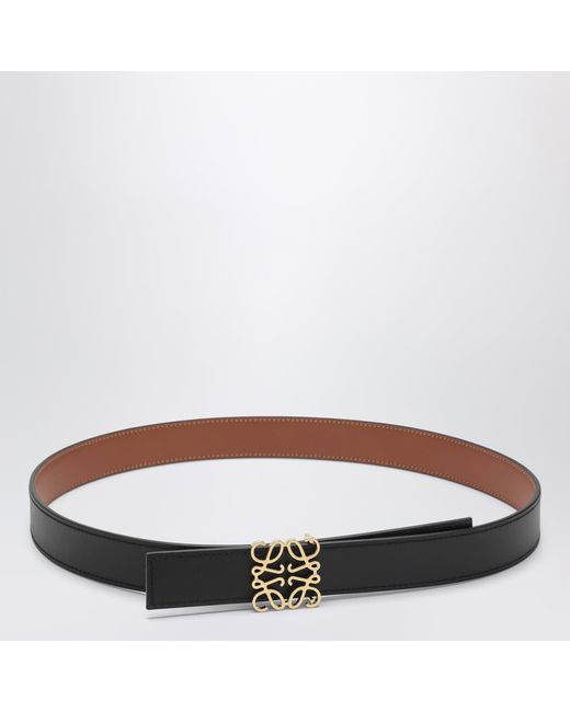 Loewe Black Reversible Anagram Belt