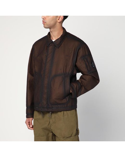 C P Company Black Faded Nylon Jacket for men