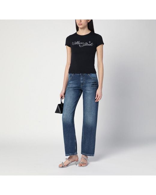 Marc Jacobs Blue Washed-Effect Jeans