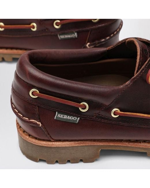Mocasssino acadia premium bordeaux di Sebago in Brown da Uomo