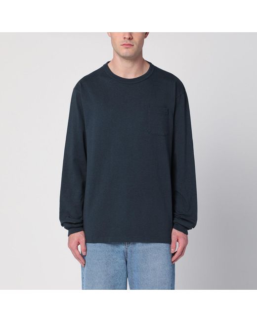 Champion Blue Long-Sleeved T-Shirt for men