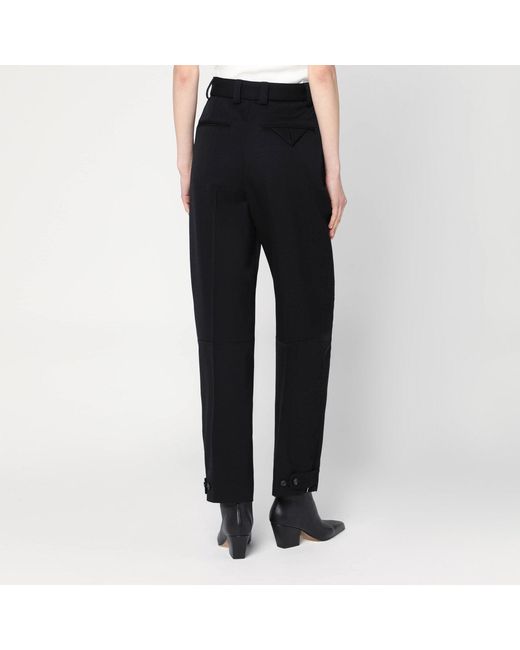 Bottega Veneta Black Twill Cotton Trousers