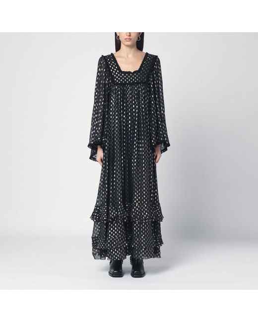 Chloé Black Dress With Lurex Thread