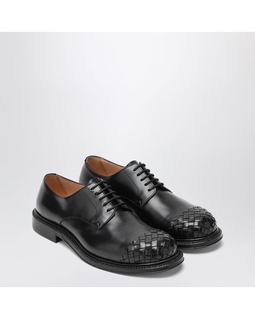 Bottega Veneta Black James Lace-Up Shoes for men