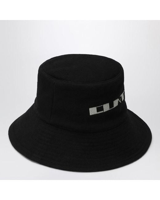 Rick Owens Bucket Hat Schwarz Cunty in Black für Herren