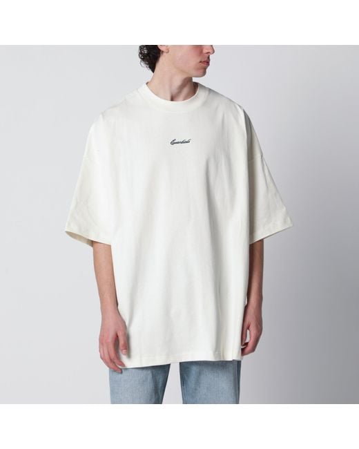 Fear Of God White Signature 90S Oversized Cotton Jersey T-Shirt for men