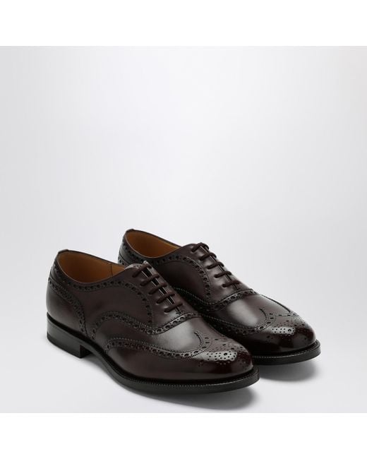 Church's Brown Lace-Up Brogue Shoes for men