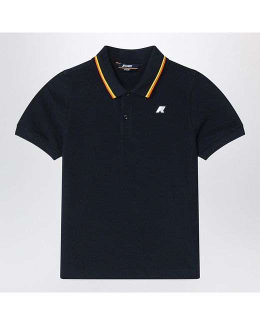 K-Way Jude Blue Polo In Cotton Piqué
