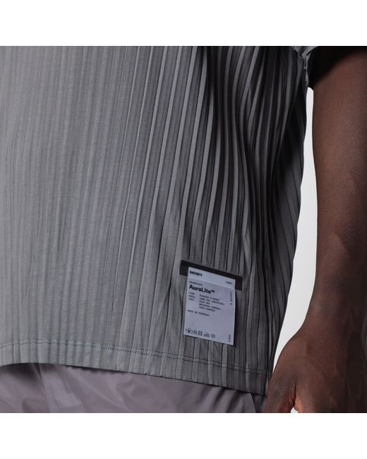 Satisfy Gray Auralite Pleated T-Shirt for men