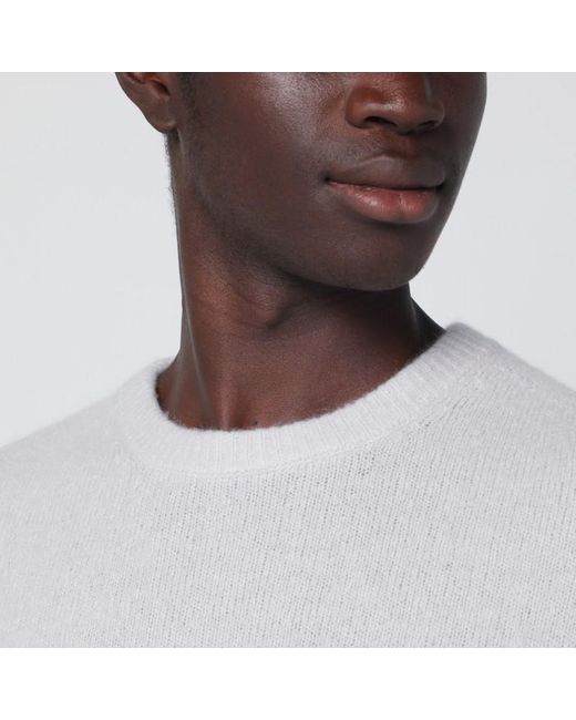Roberto Collina White Ice-Colored Sweater for men