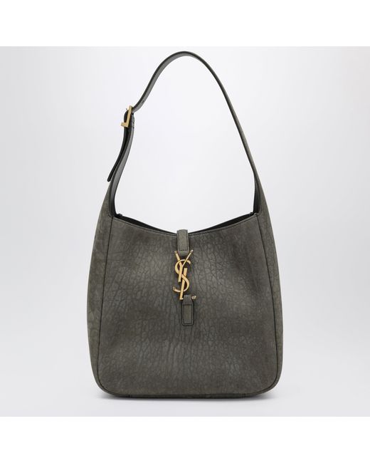 Saint Laurent Black Le 5 À 7 Soft Micro Nubuck Leather Bag