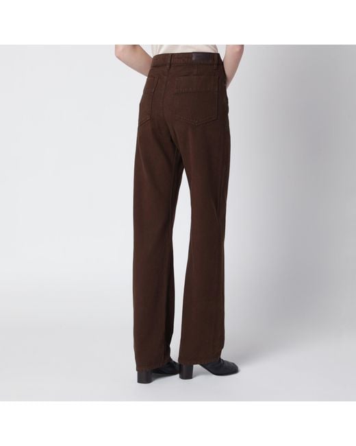 Lemaire Brown Twill Trousers