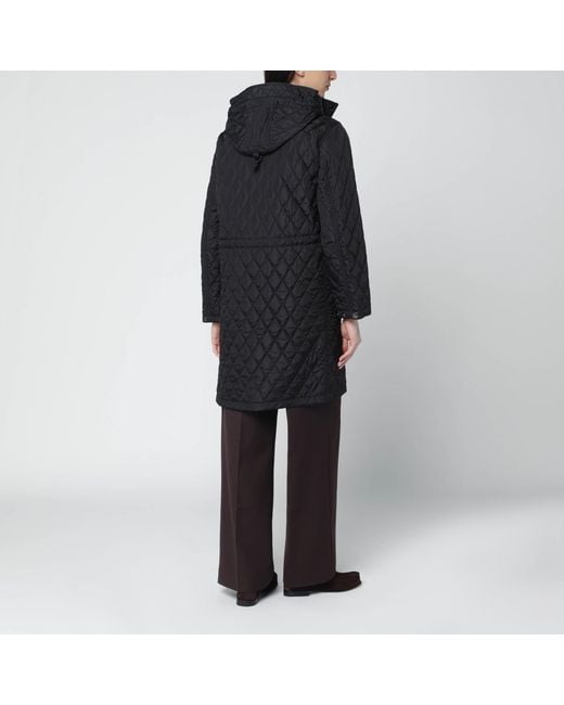 Burberry Black Quilted Nylon Coat