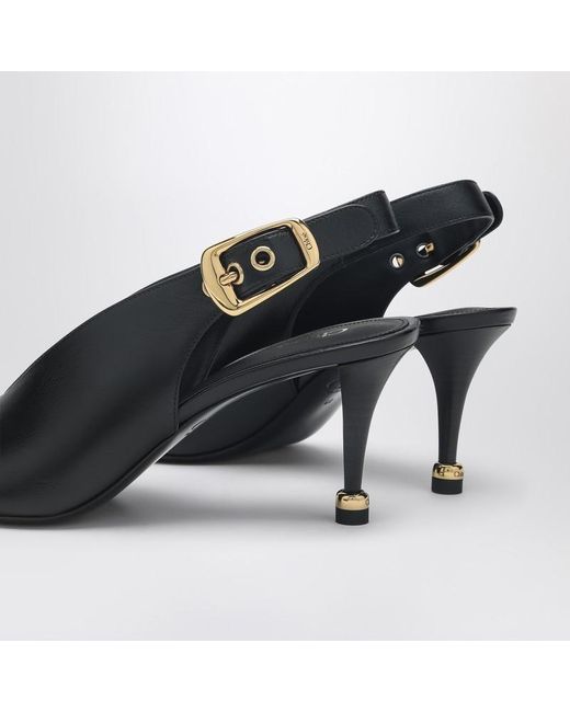 Chloé Blue Schwarzer Slingback-Dekolleté-Schuh Andrea