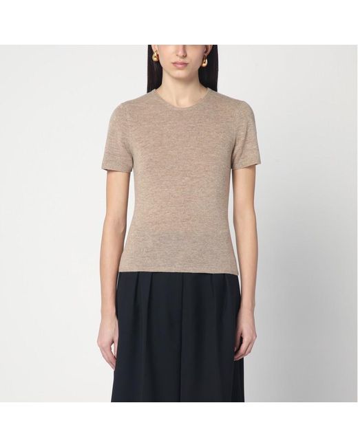 THE GARMENT Natural Camel Colour Como Sweater In Wool