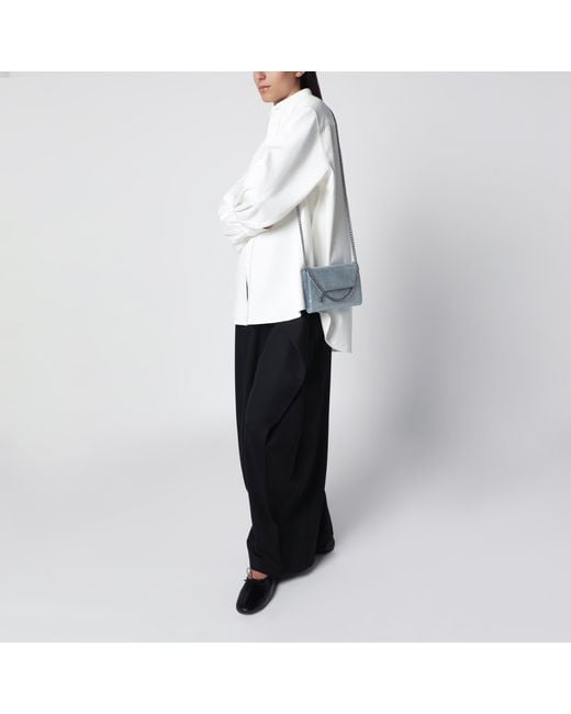Stella McCartney Blue Falabella Chain Wallet