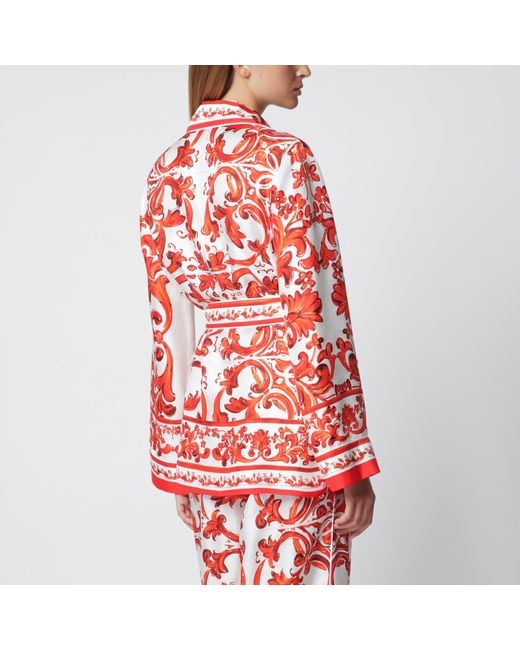 Dolce & Gabbana Red Vanity Shirt