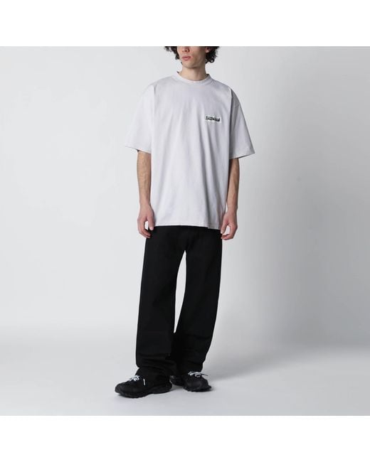 Balenciaga White Masking Tape T-Shirt With Medium Fit for men