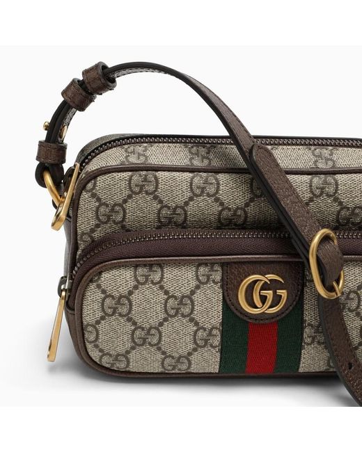 Mini borsa a tracolla ophidia di Gucci in Gray da Uomo