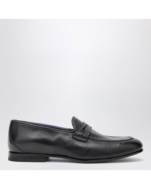 Sturlini Black Savio Leather Loafers for men